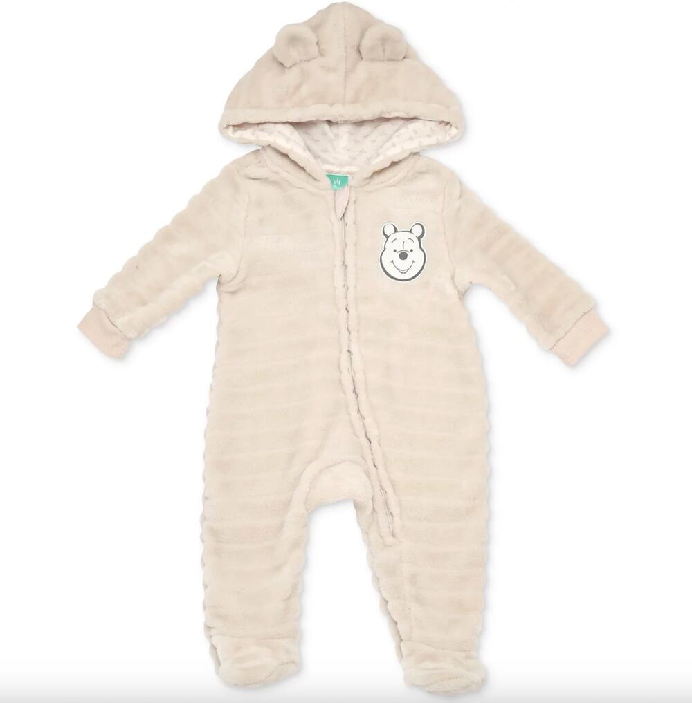 Disney Baby Winnie-the-Pooh Faux-Fur Footed Pram Coverall